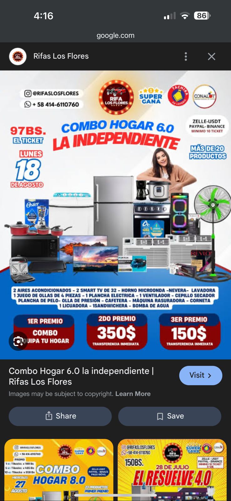 Póster del sorteo